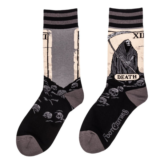 Death Tarot Card Crew Socks - FootClothes