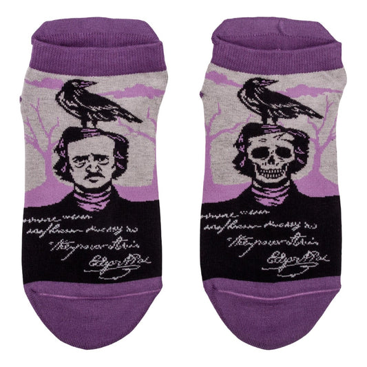 The Raven Poe Ankle Socks