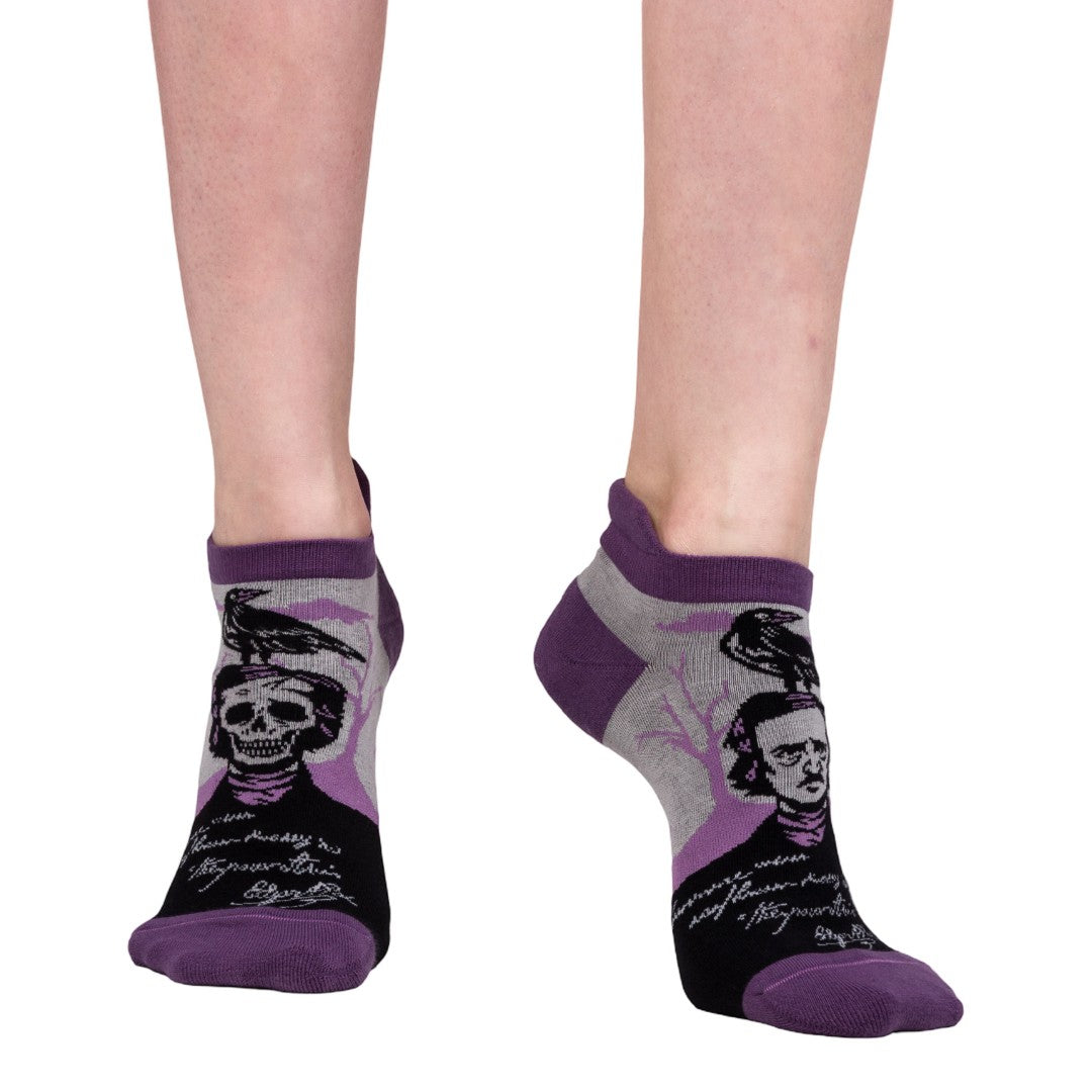 The Raven Poe Ankle and Crew Sock Pack | 2 Designs - FootClothes