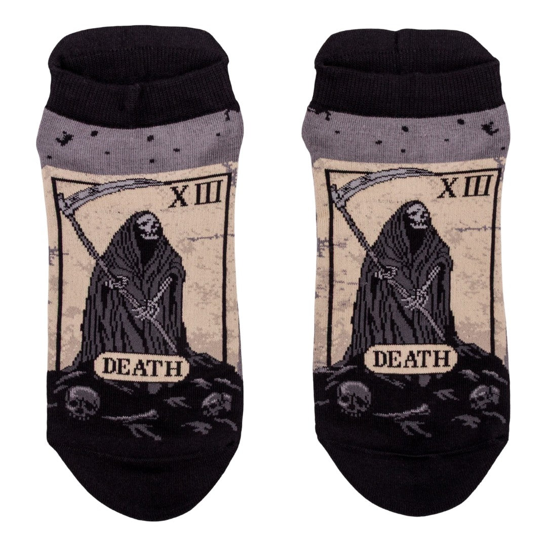 Death Tarot Card Ankle and Crew Sock Pack | 2 Designs - FootClothes