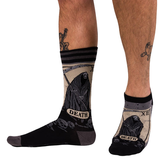 Death Tarot Card Ankle and Crew Sock Pack | 2 Designs