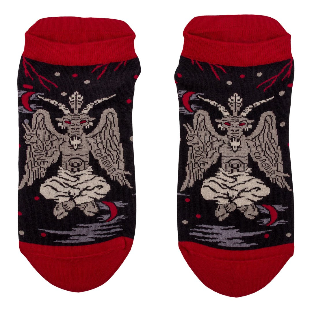 Evil Baphomet Ankle and Crew Sock Pack | 2 Designs - FootClothes