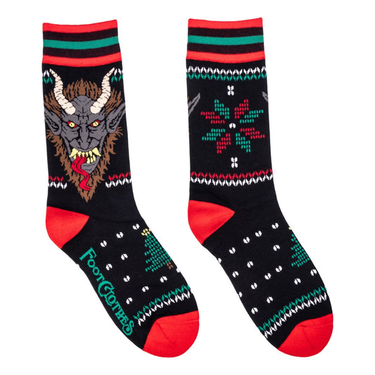 Krampus & Beelzebuck Holiday Crew Sock Pack | 2 Designs - FootClothes