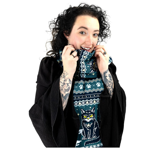 LIMITED Yule Cat Holiday Scarf - FootClothes