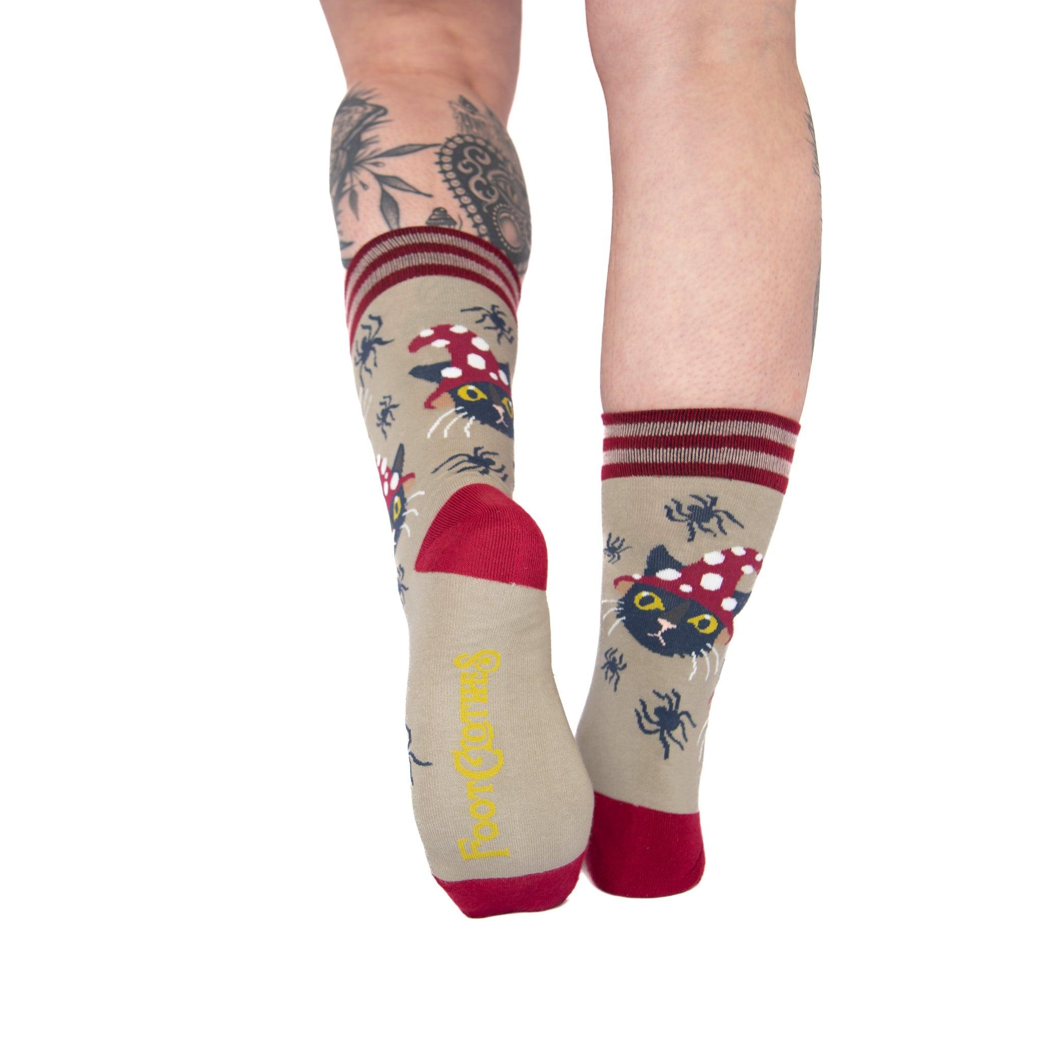 Witchy Whiskers Crew Socks - FootClothes