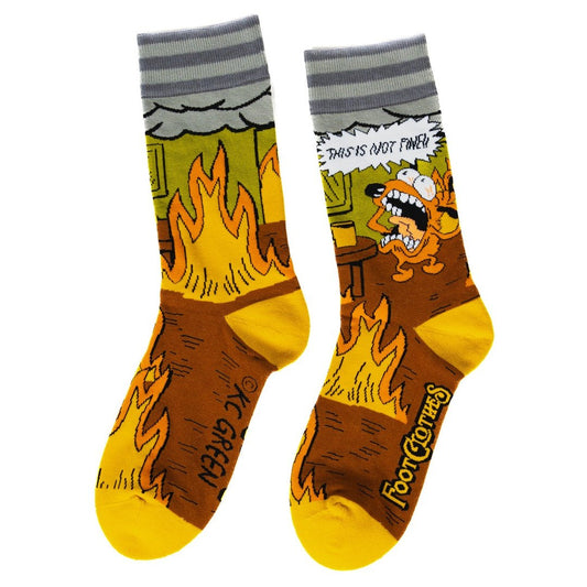 This is Fine. Also, Not Fine. Crew Socks