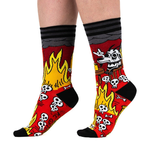 Metal This is Fine Crew Sock Pack | 2 Designs