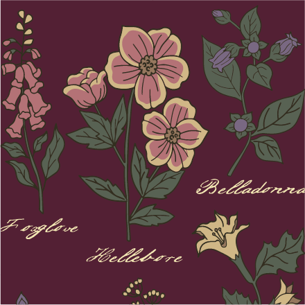 Baneful Botany Ankle Socks - FootClothes