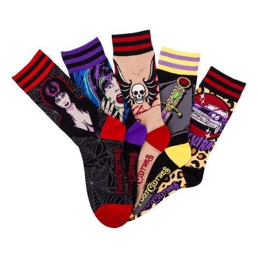 Elvira Yours Crew-lly Sock Pack | 5 Designs