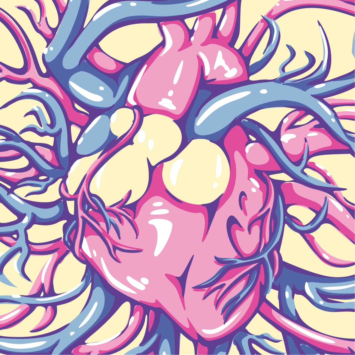 Aortic Entanglement Crew Socks