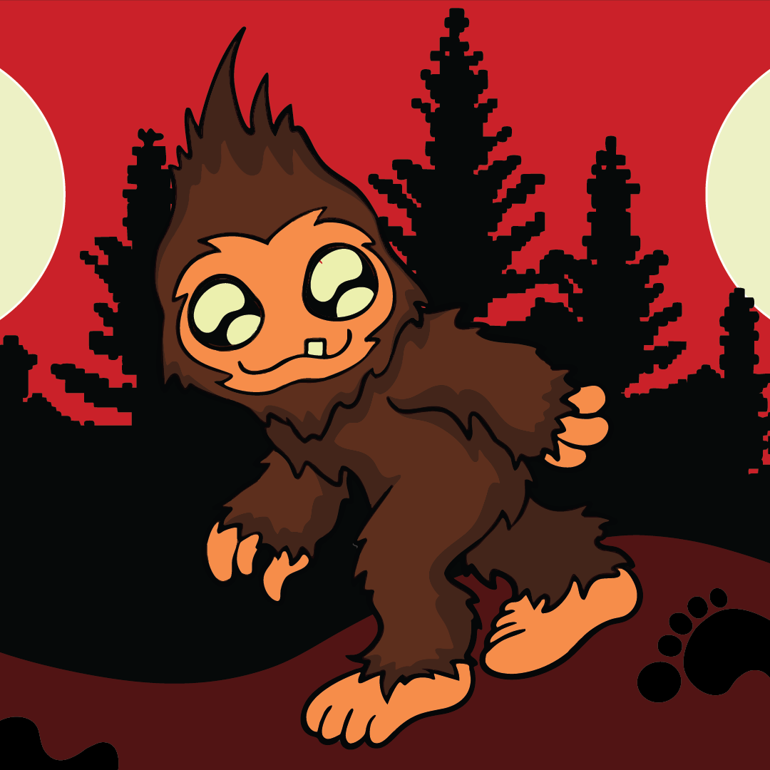 Cute Bigfoot Crew Socks