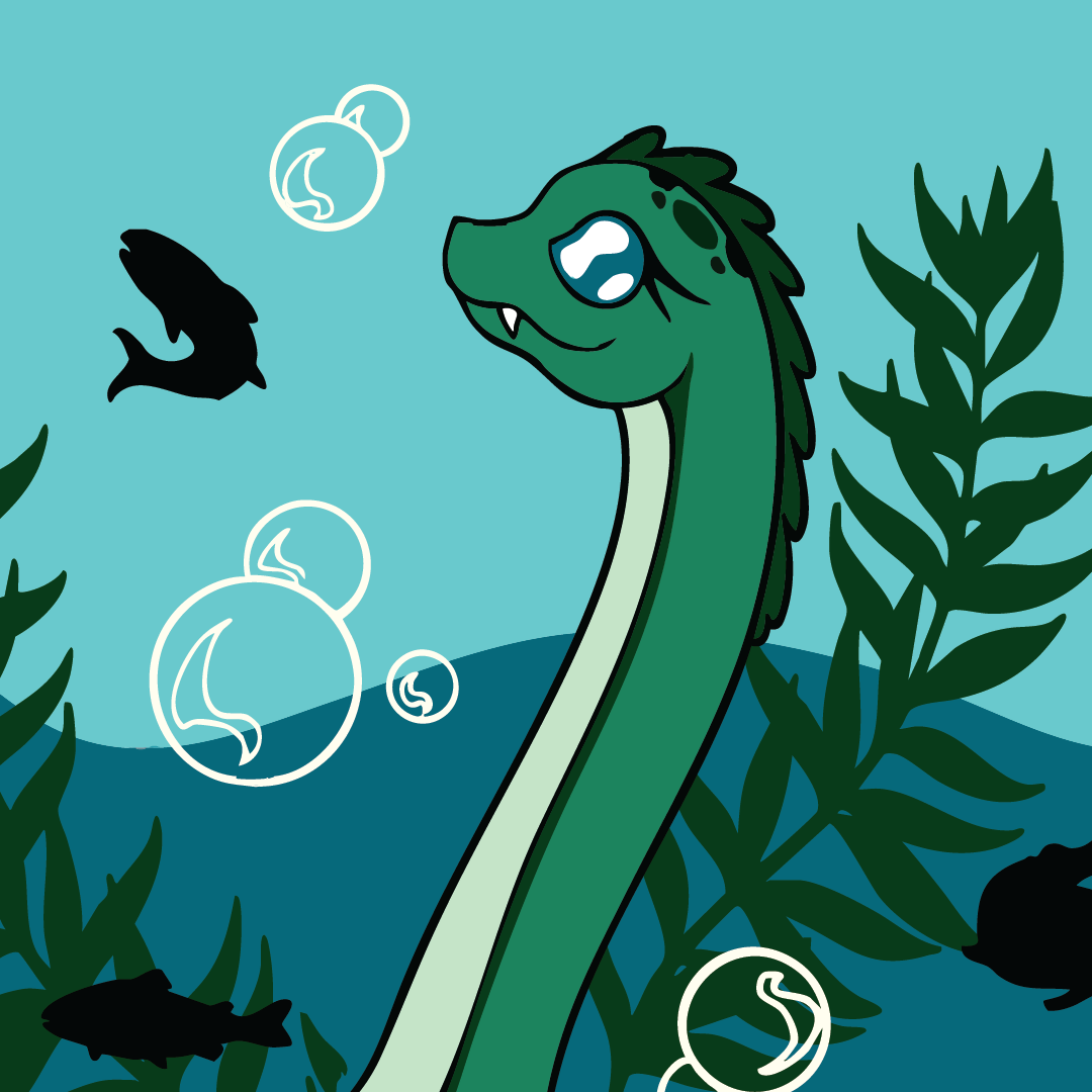 Cute Nessie Crew Socks