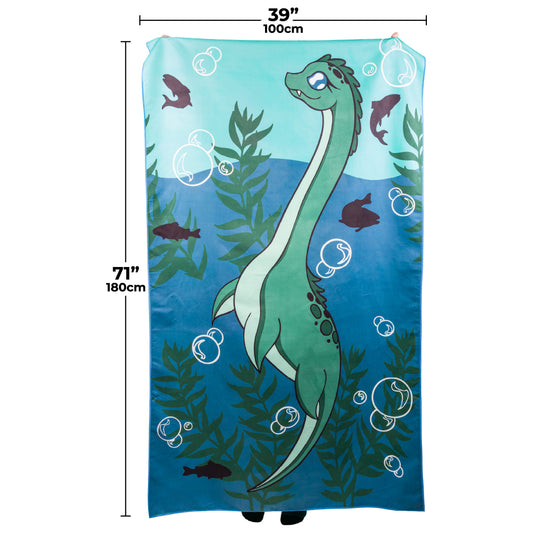 LIMITED Cute Nessie Quick Dry Suede Beach Towel
