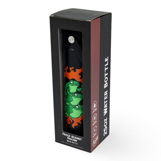 LIMITED Frogs Against Fascism Water Bottle