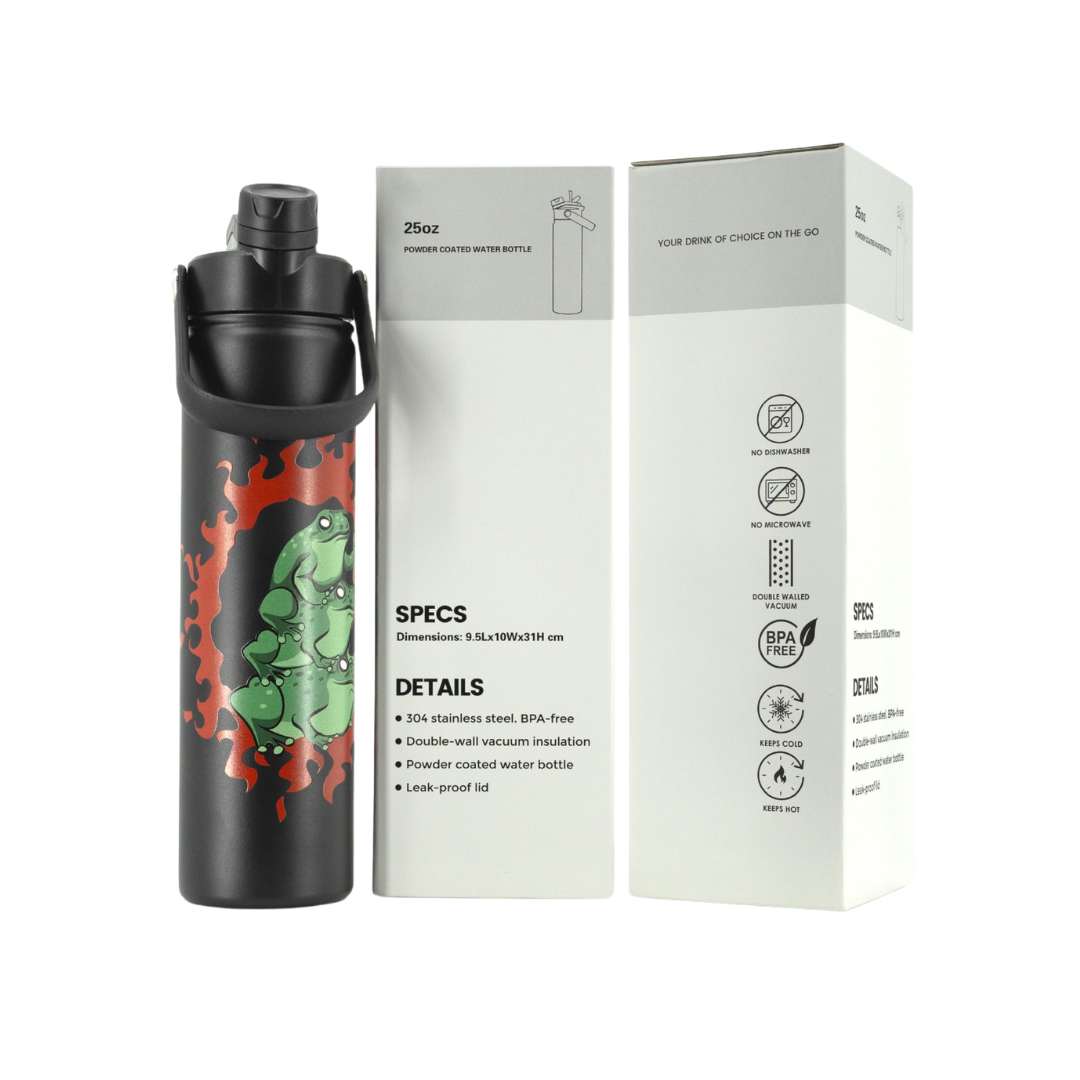 LIMITED Frogs Against Fascism Water Bottle - FootClothes