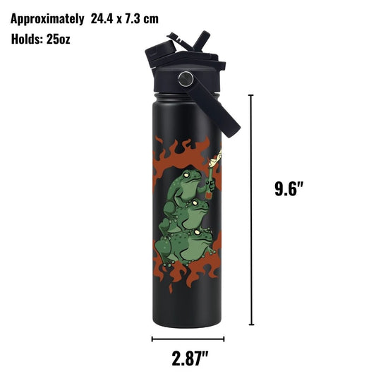 LIMITED Frogs Against Fascism Water Bottle