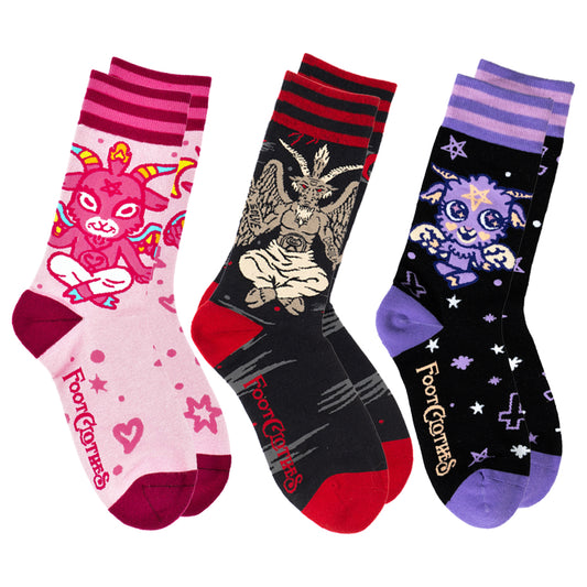 Ultimate Baphomet Ankle and Crew Sock Pack | 6 Designs