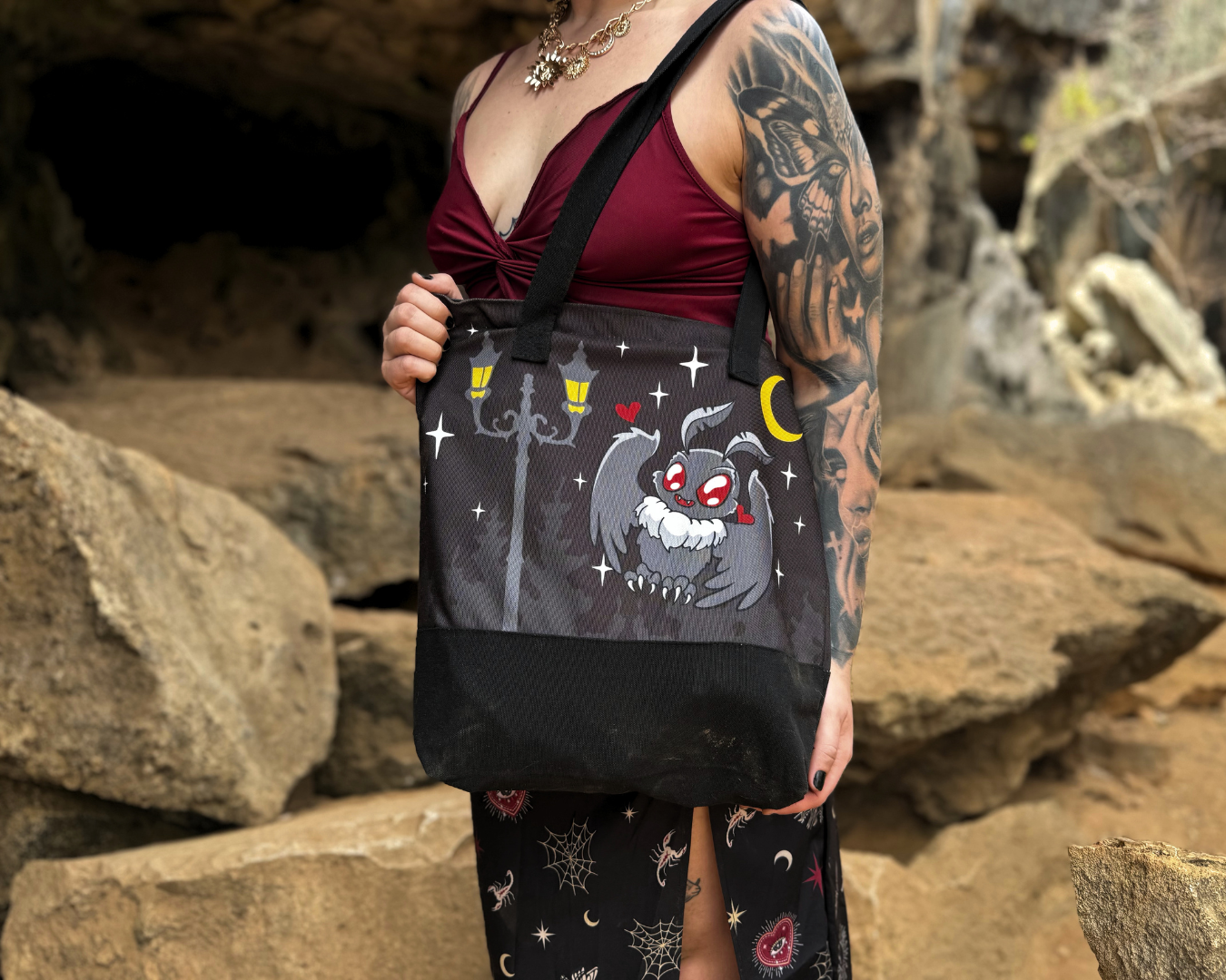LIMITED Cute Mothman Tote Bag - FootClothes