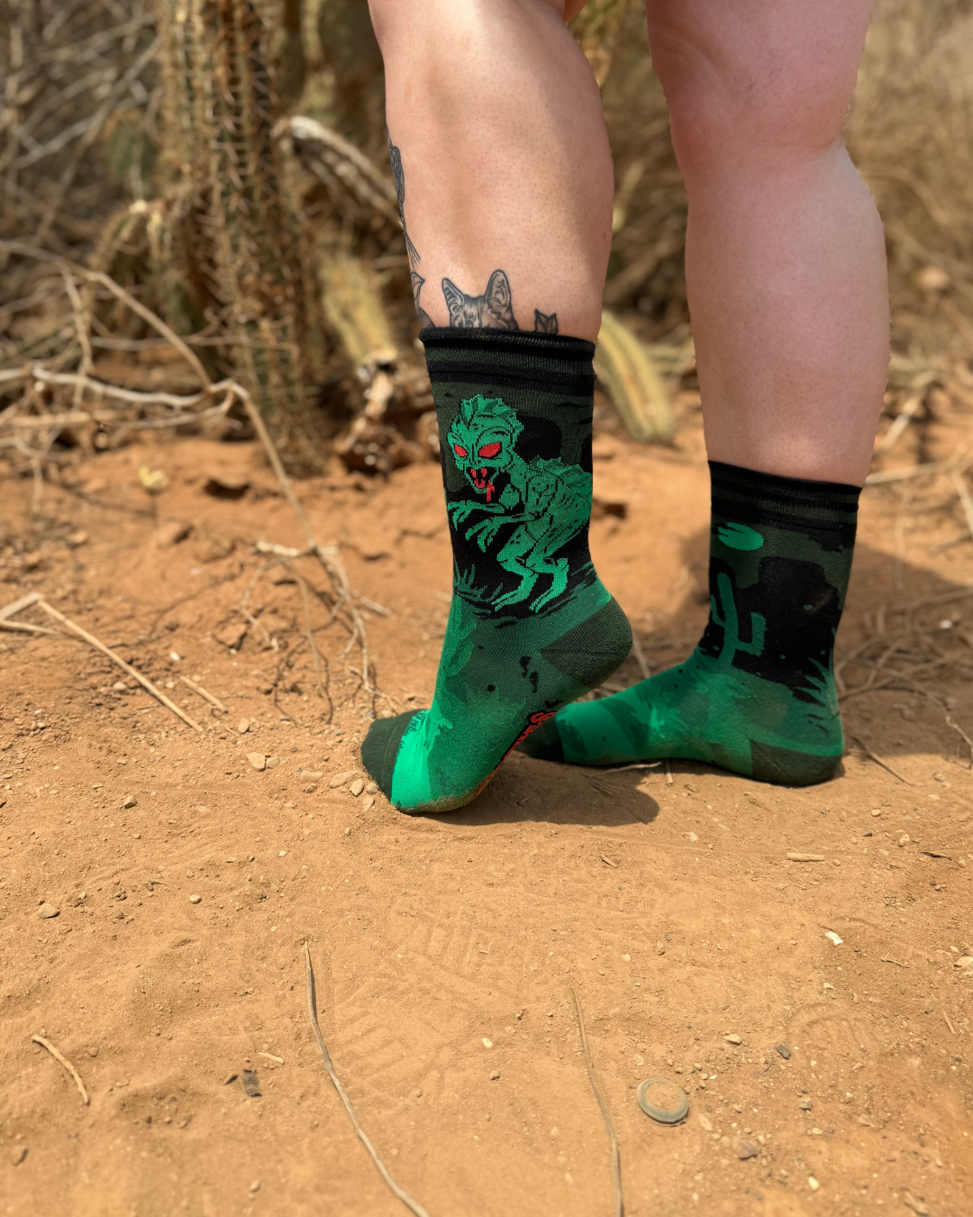 El Chupacabra Crew Socks - FootClothes