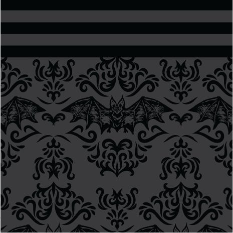 Bat Damask Knee High Socks - FootClothes