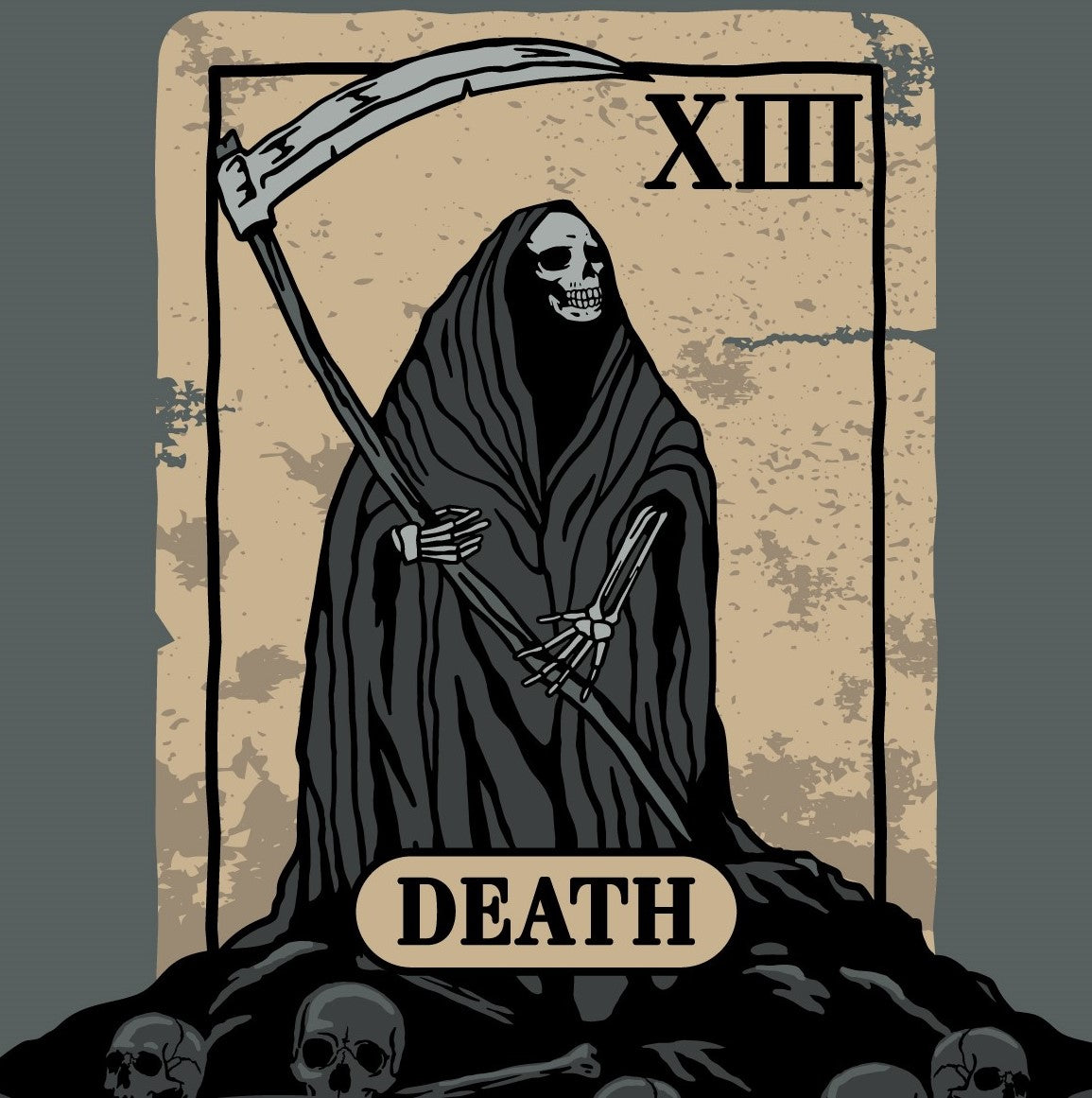 PREORDER Death Tarot Card Crew Socks - FootClothes