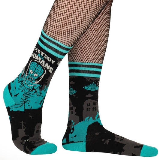 Destroy All Humans Crew Socks - FootClothes