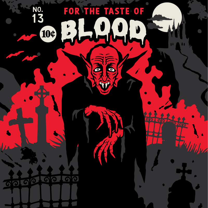 Dracula's Bloodlust Crew Socks - FootClothes