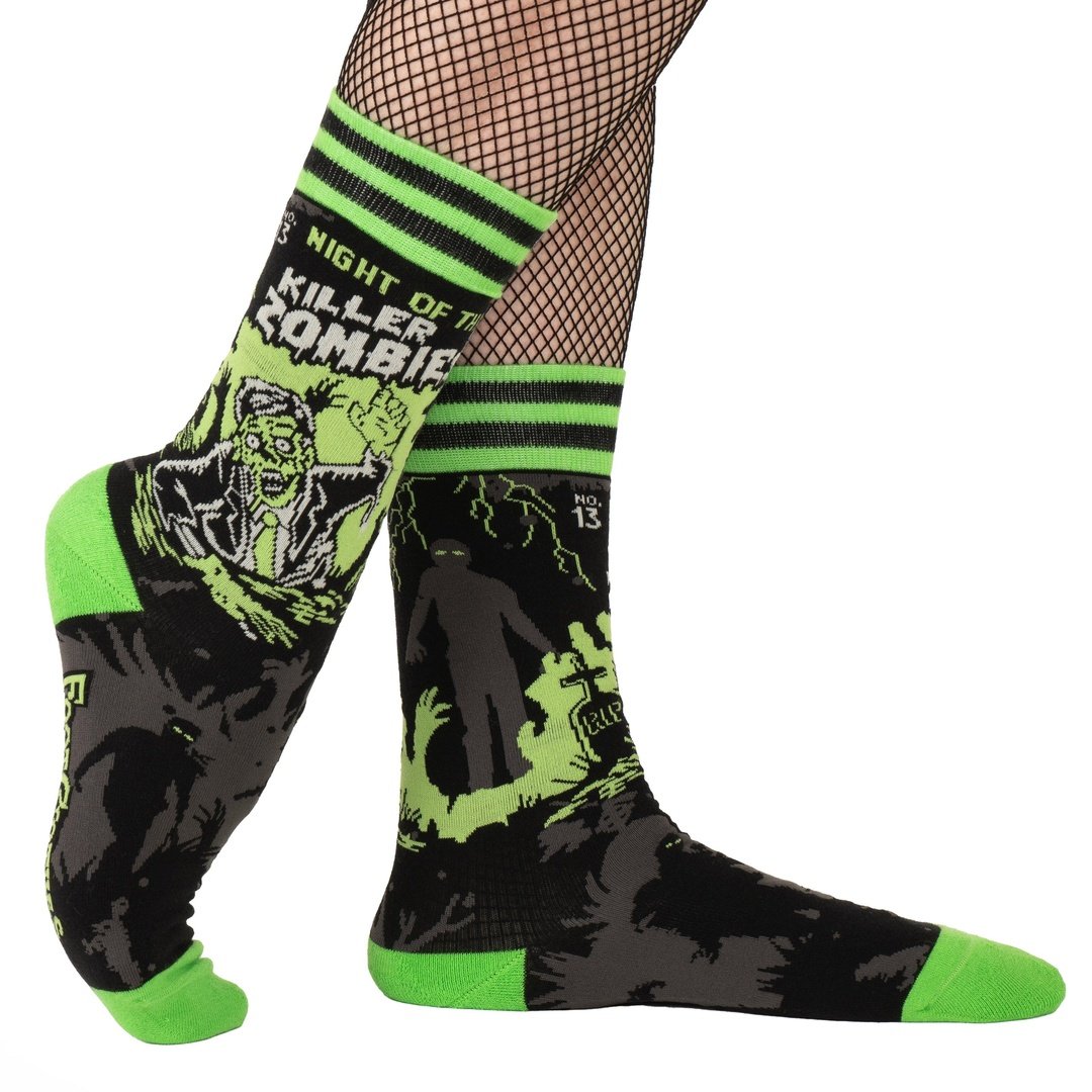 Night of the Killer Zombies Crew Socks - FootClothes
