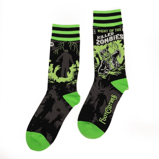 Night of the Killer Zombies Crew Socks - FootClothes