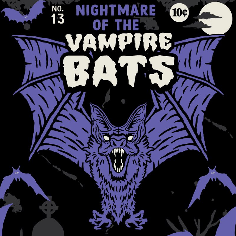 Vampire Bats Crew Socks - FootClothes