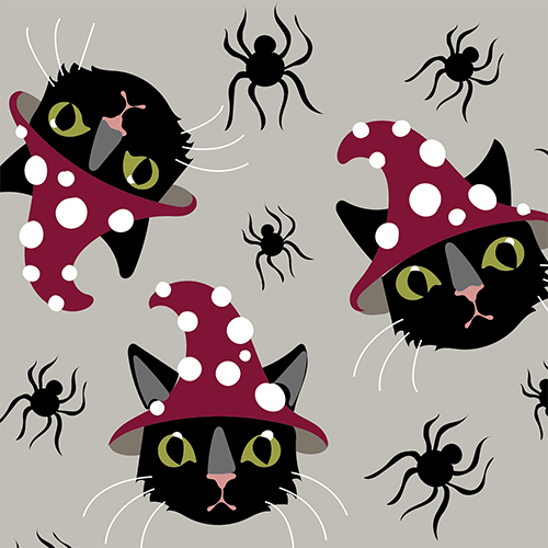 Witchy Whiskers Crew Socks - FootClothes