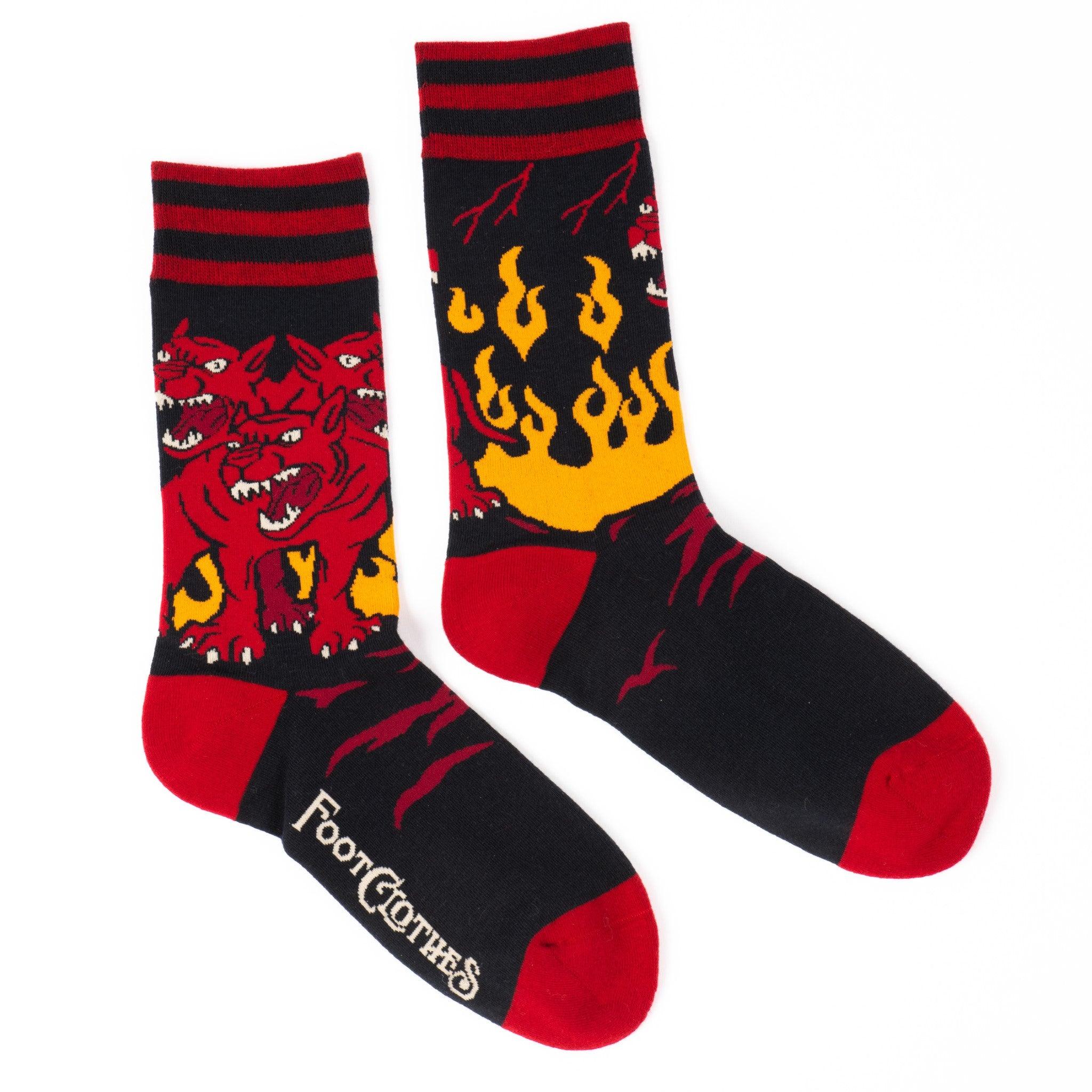 Evil AF Cerberus Crew Socks | FootClothes | Socks | 0702