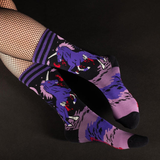 PREORDER Evil AF Unicorn Socks - FootClothes