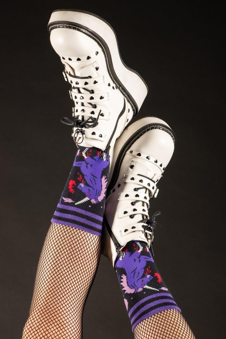 PREORDER Evil AF Unicorn Socks - FootClothes