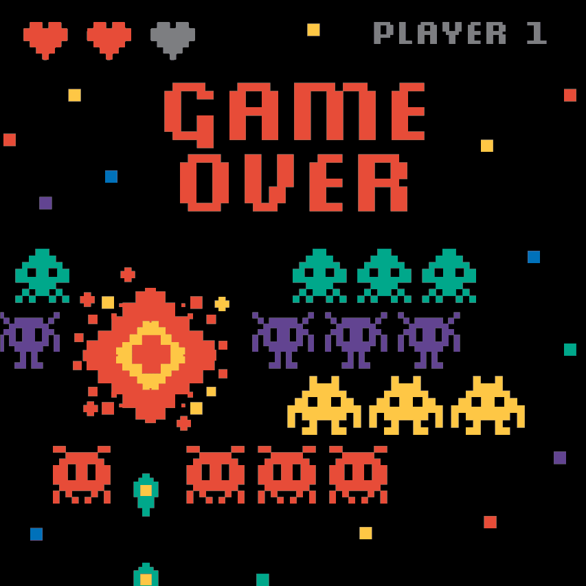 PREORDER Game Over 80s Video Game Crew Socks - FootClothes