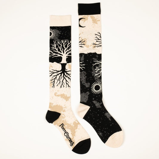 As Above So Below Tree Knee High Socks - FootClothes