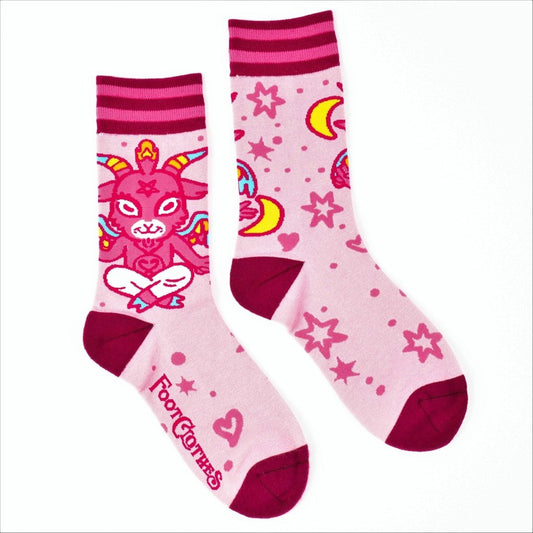 Cute Baphomet Goat Socks - FootClothes