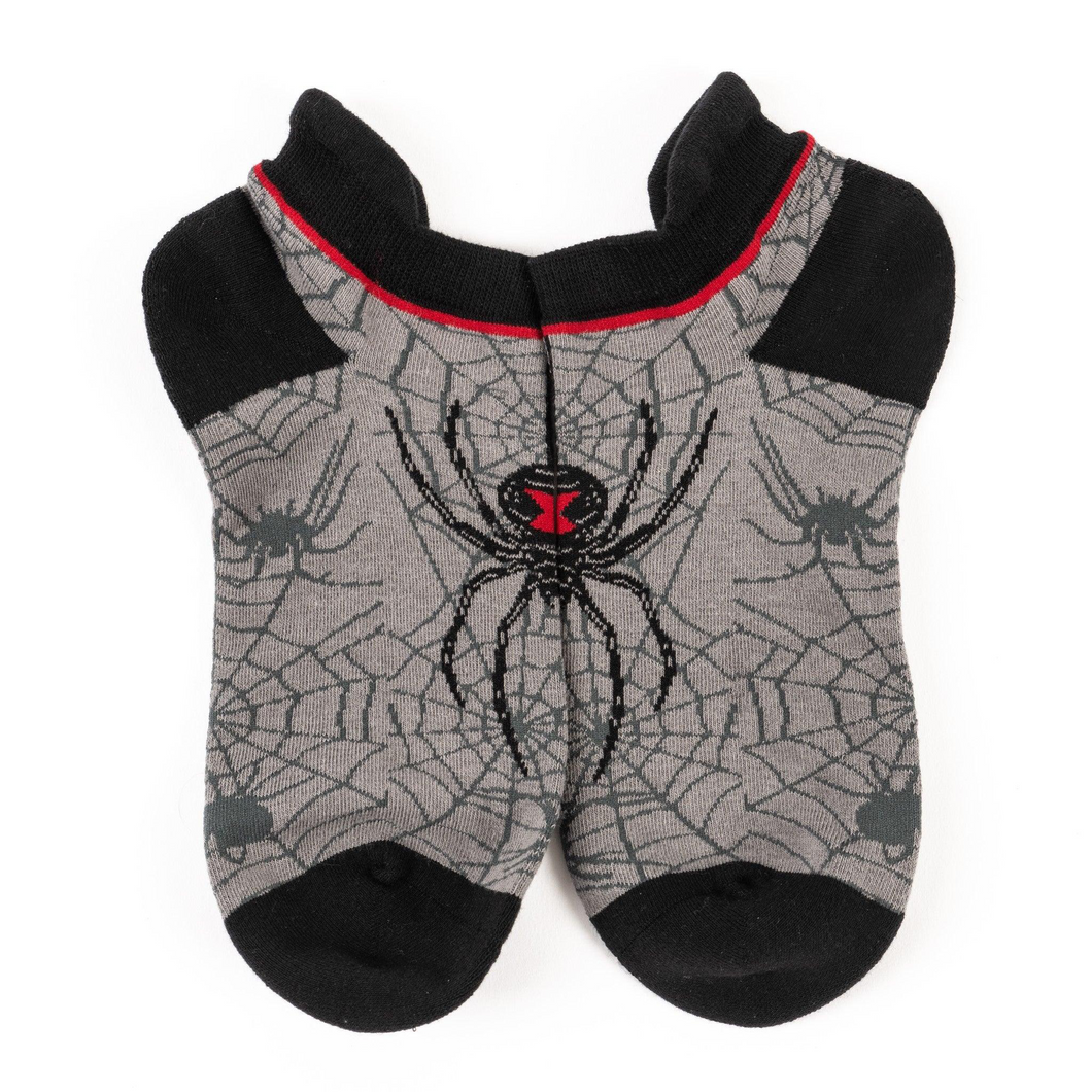 Black Widow Spider Ankle Socks - FootClothes