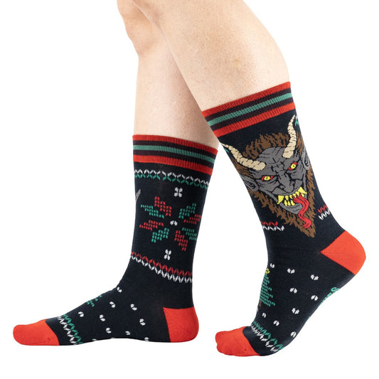 Krampus Sweater Crew Socks | FootClothes | 1201
