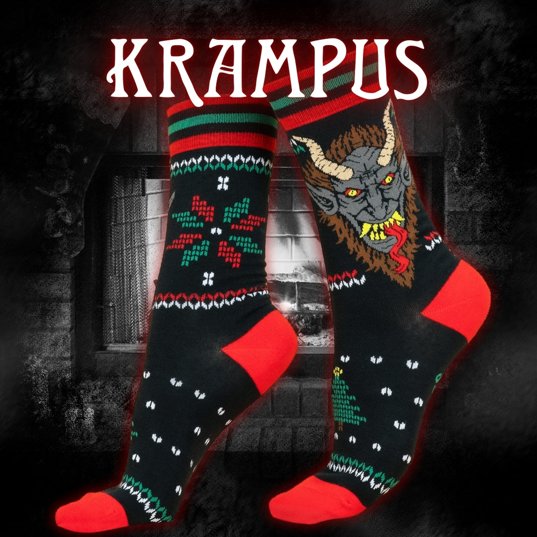 Krampus Sweater Crew Socks