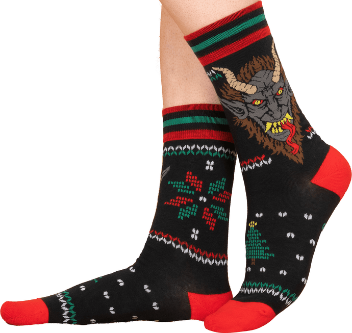PREORDER Krampus Sweater Crew Socks - FootClothes