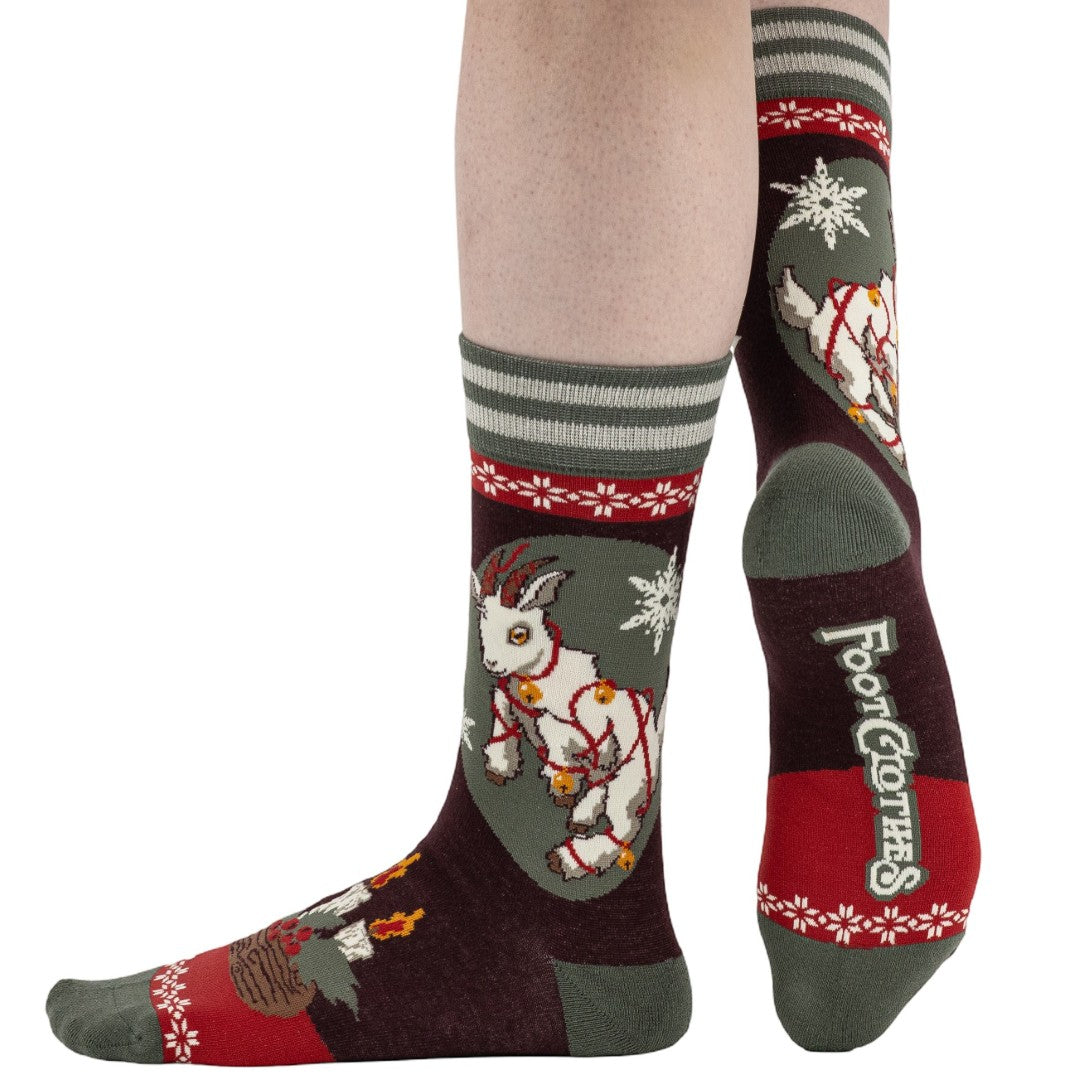 Yule Goat Crew Socks