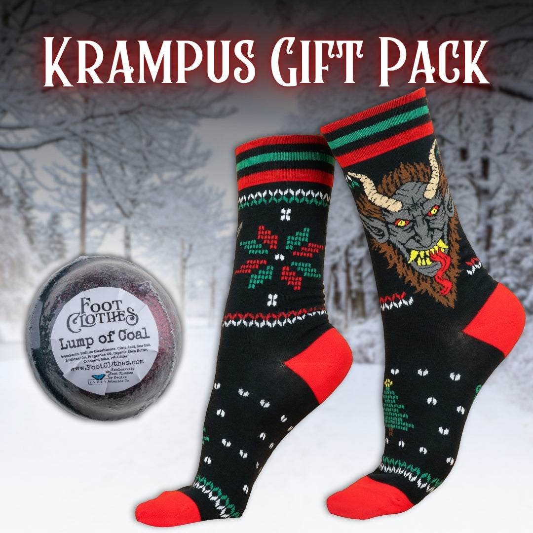 LIMITED Krampus Sock & Lump of Coal Bath Bomb Pack