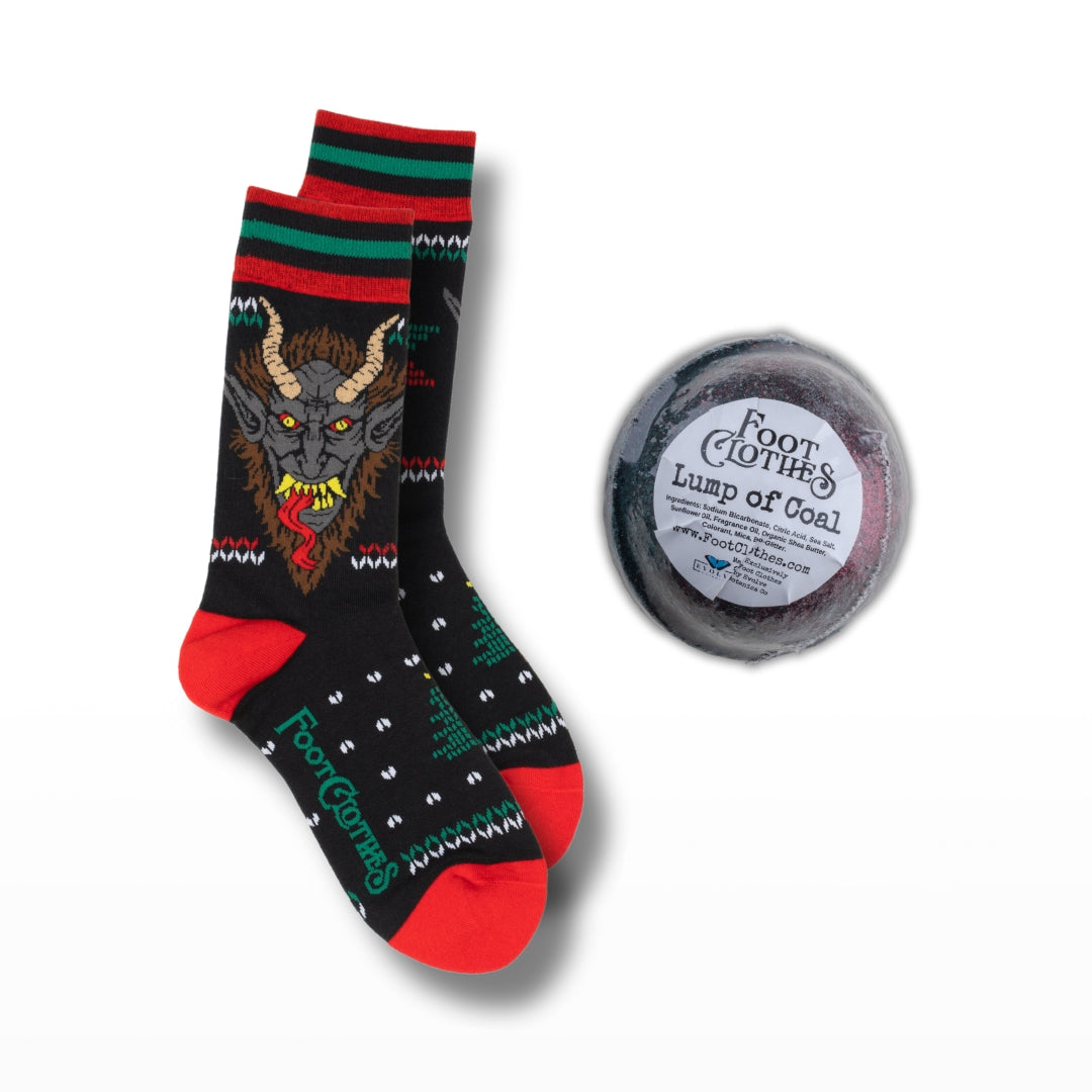 LIMITED Krampus Sock & Lump of Coal Bath Bomb Pack