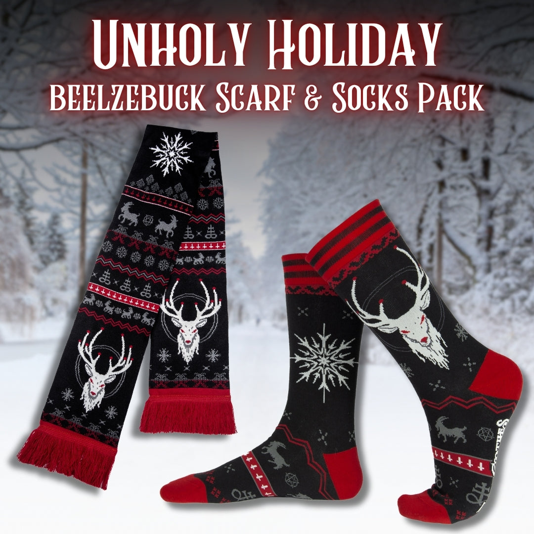 LIMITED Beelzebuck Socks and Scarf Gift Pack