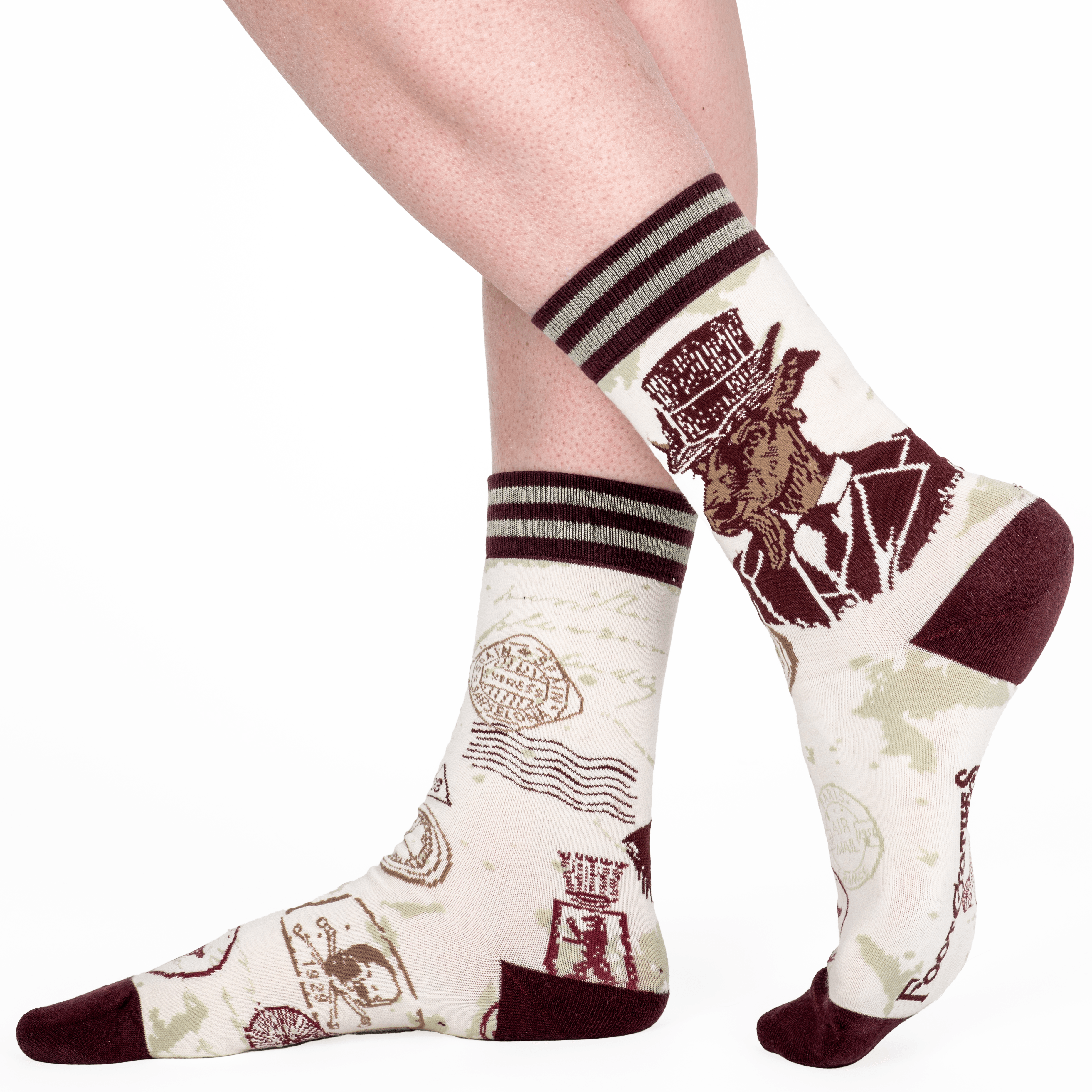 Dapper Goat Man Crew Socks - FootClothes