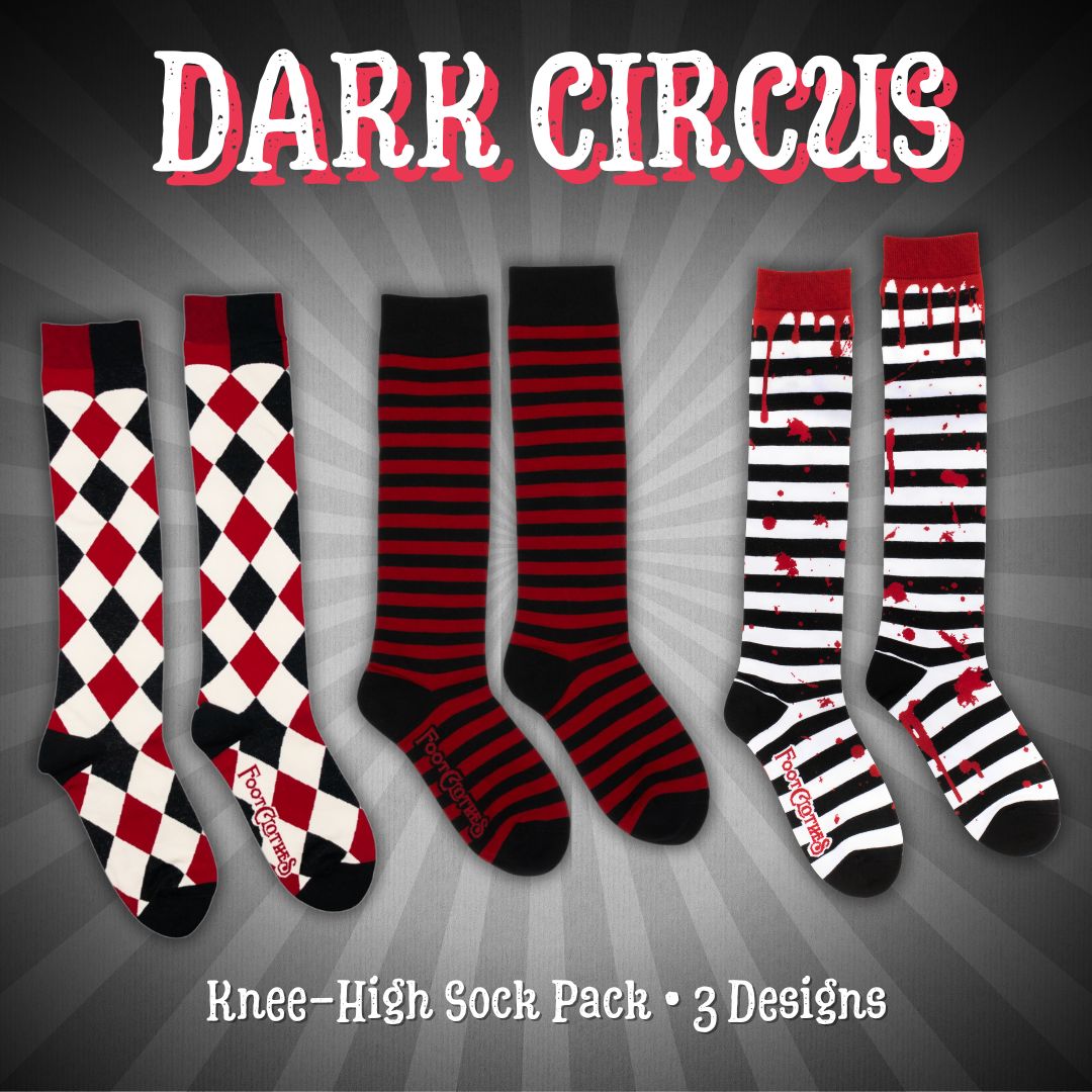 Dark Circus Knee High Sock Pack | 3 Designs