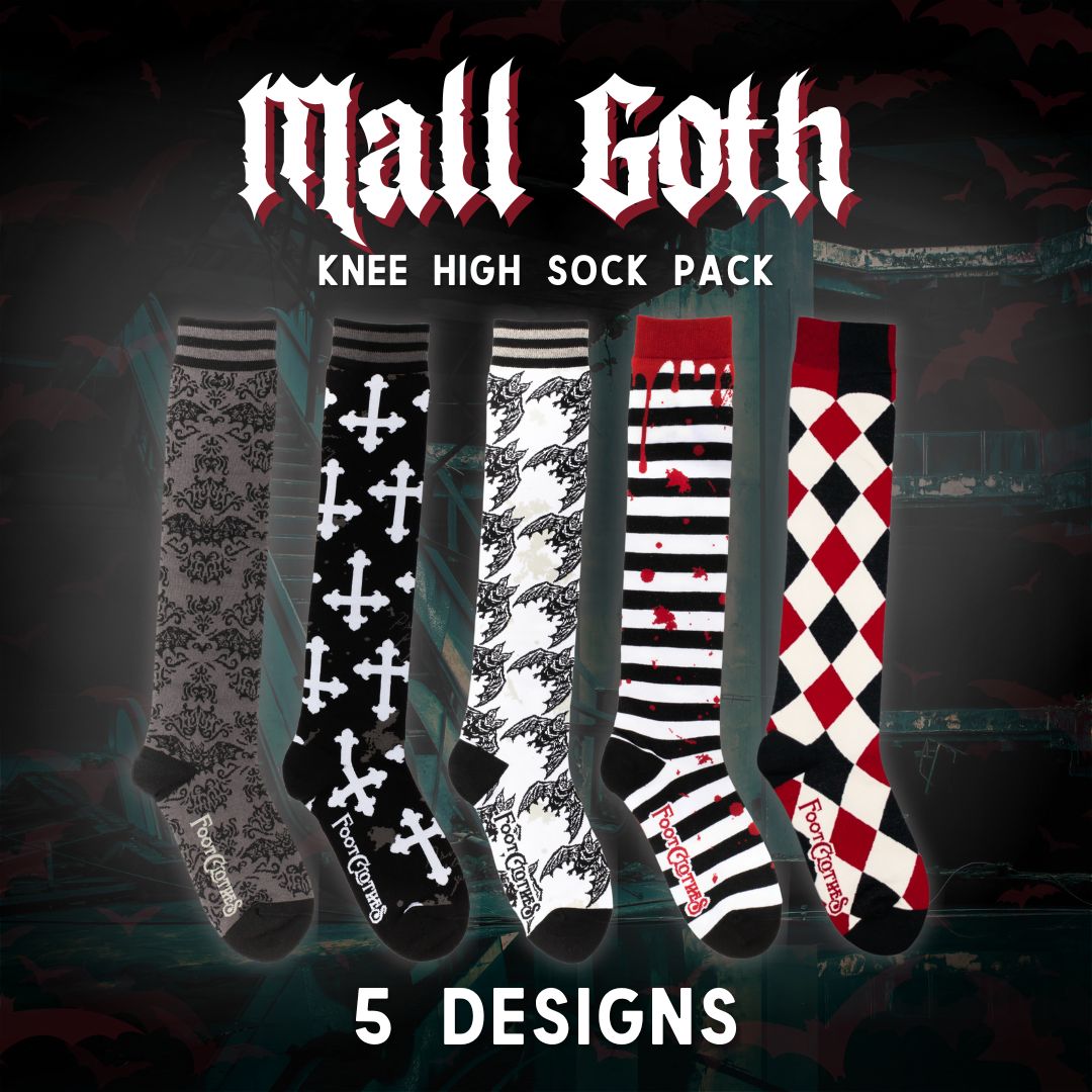 Mall Goth Knee High Sock Pack  | 5 Designs