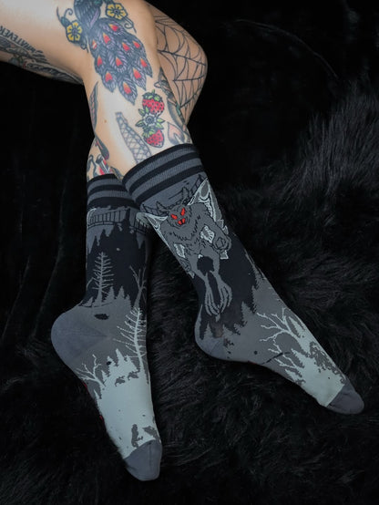 Mothman Crew Socks