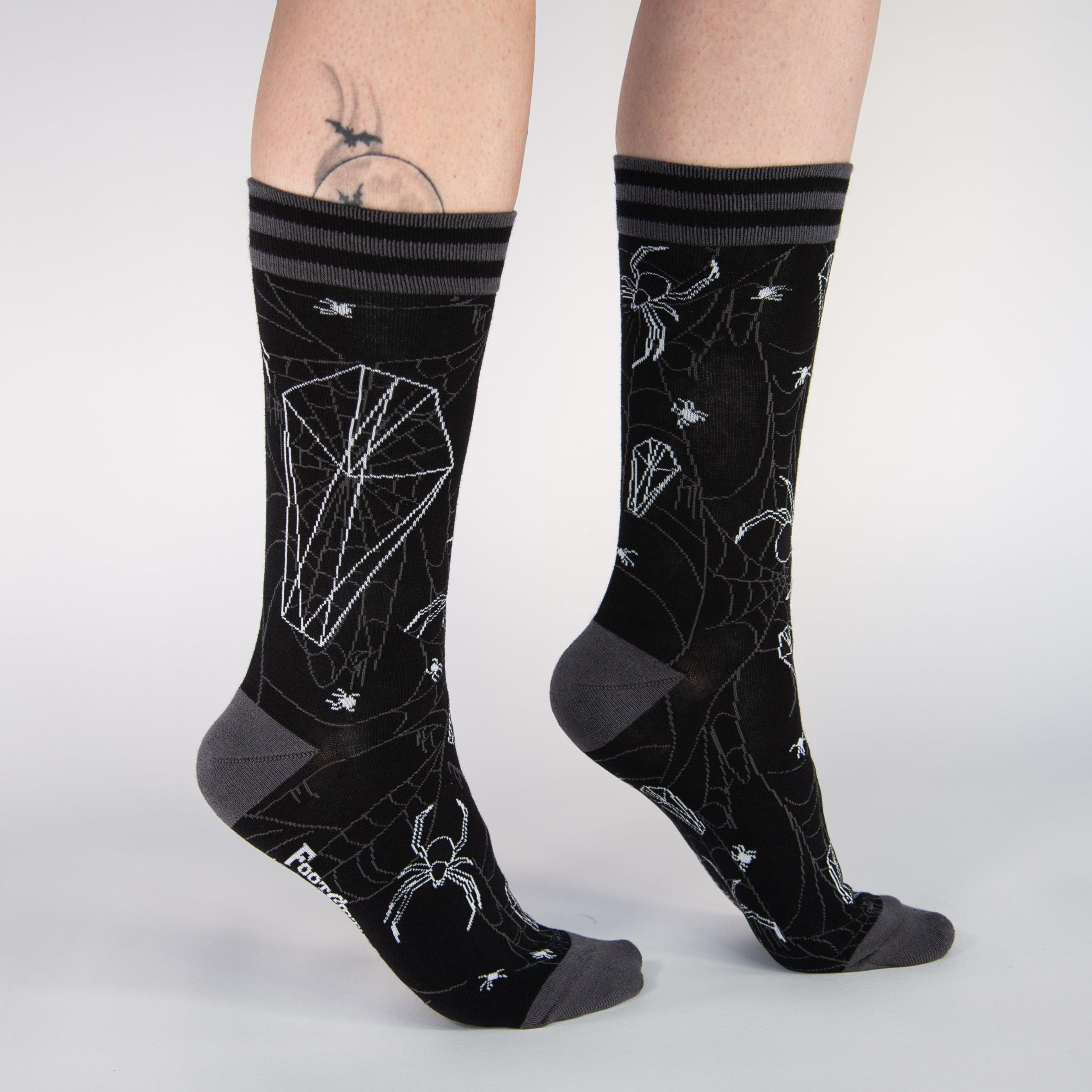 I Just Really Like Spiders, OK? FootClothes x DWYBO Crew Socks - FootClothes